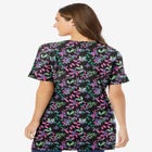 Perfect Printed Short-Sleeve V-Neck Tunic image number null