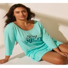 Avenue Body Three-Quarter Sleeve Sleepshirt image number null