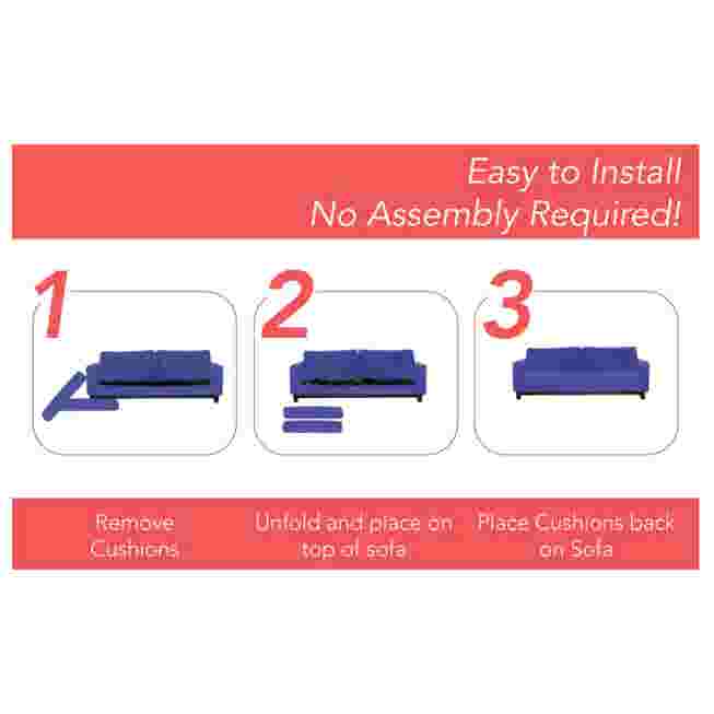 Step-by-step instructions for easy installation of the sofa cushion support.