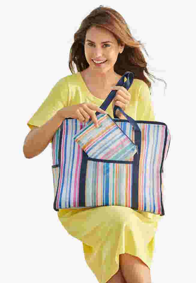Two-Piece Mesh Tote Set image number 0