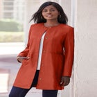 Three-Quarter Leather Jacket image number null