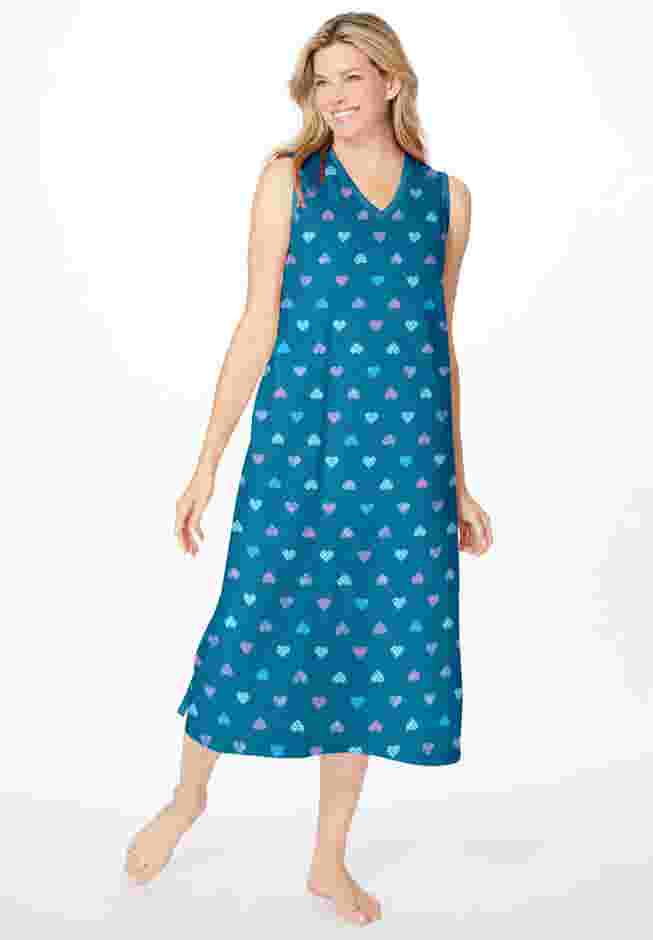 Long Sleeveless Sleepshirt image number 2