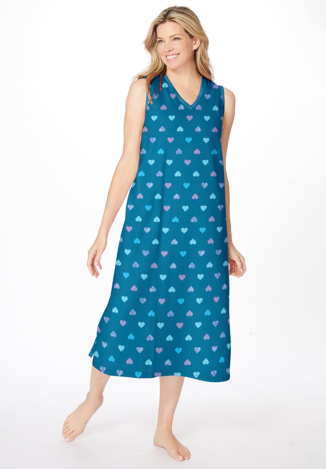 Long Sleeveless Sleepshirt image number 3