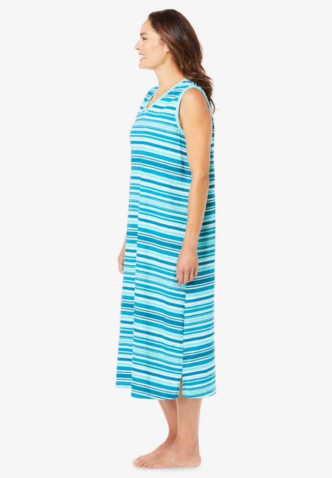 Long Sleeveless Sleepshirt image number 3