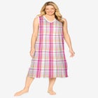 Long Sleeveless Sleepshirt image number null