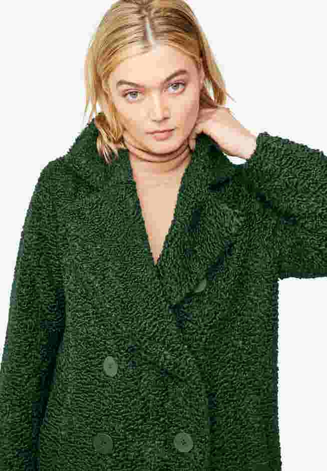 Double-Breasted Teddy Coat image number 2
