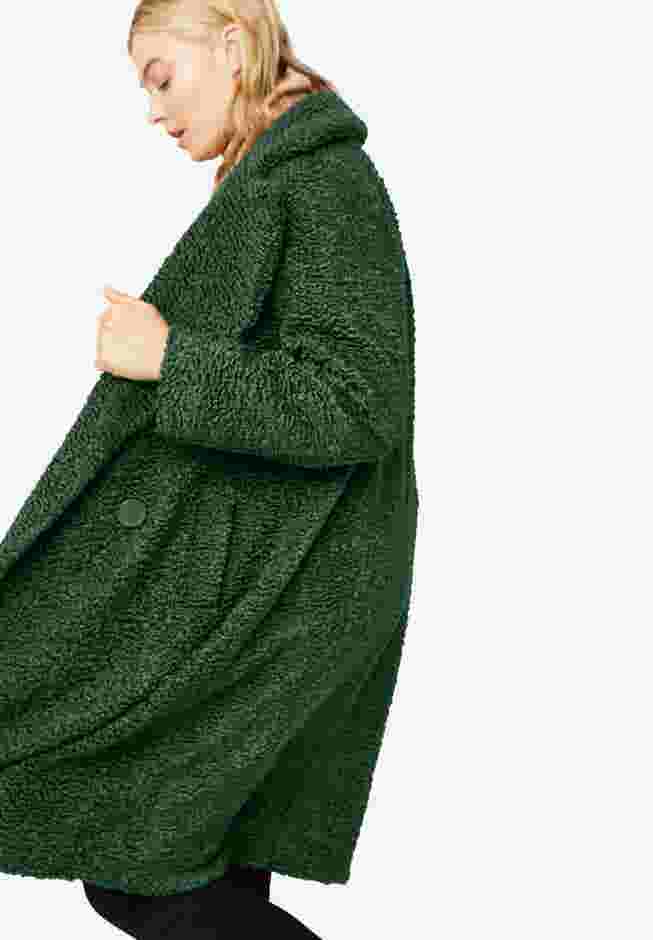 Double-Breasted Teddy Coat image number 1
