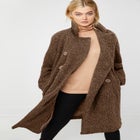 Double-Breasted Teddy Coat image number null
