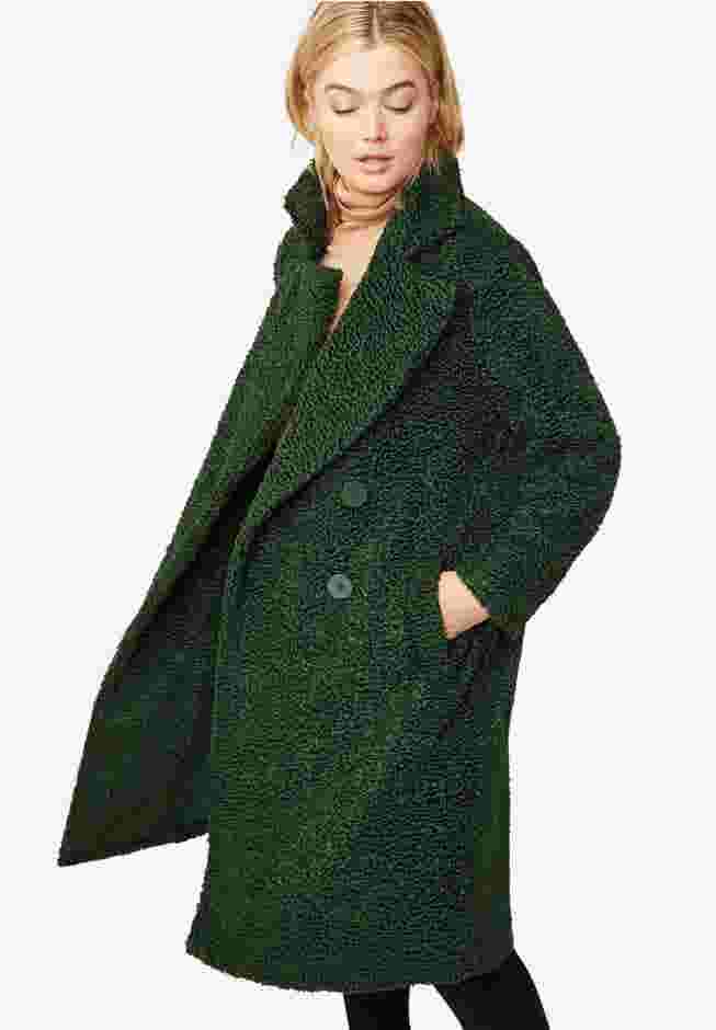 Double-Breasted Teddy Coat image number 0