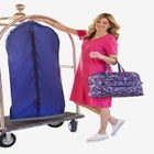 2-Piece Large Quilted Tote & Garment Bag image number null