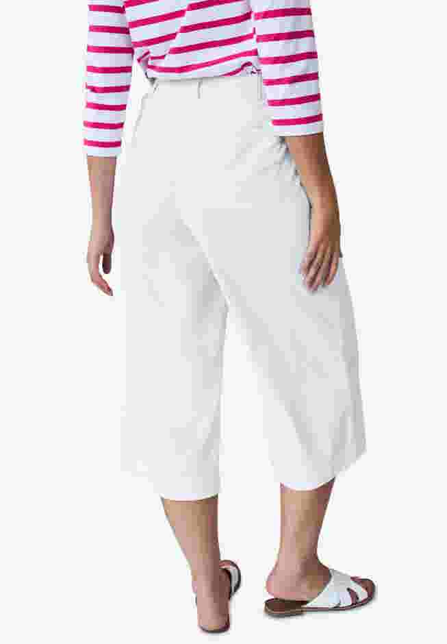 Lightweight Wide-Leg Crop Jeans image number 1