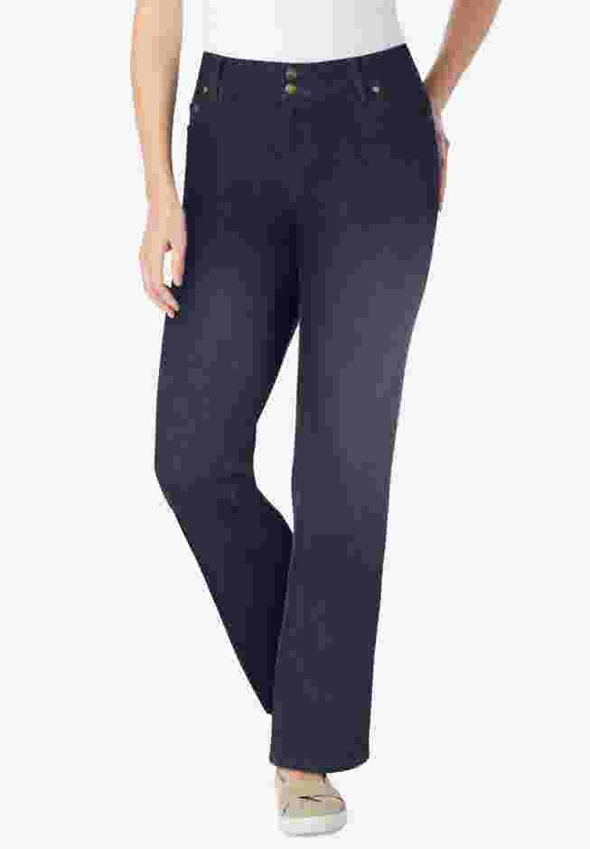 Secret Solutions&trade; Tummy Smoothing Bootcut Denim Jean image number 0