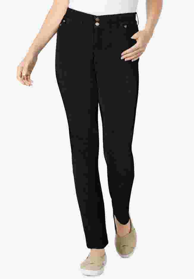 Secret Solutions&trade; Tummy Smoothing Straight Leg Denim Jean image number 0