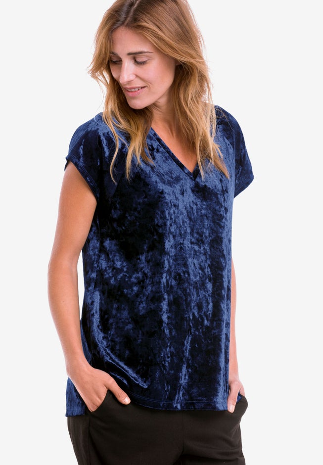 Crushed Velour Tee image number 0
