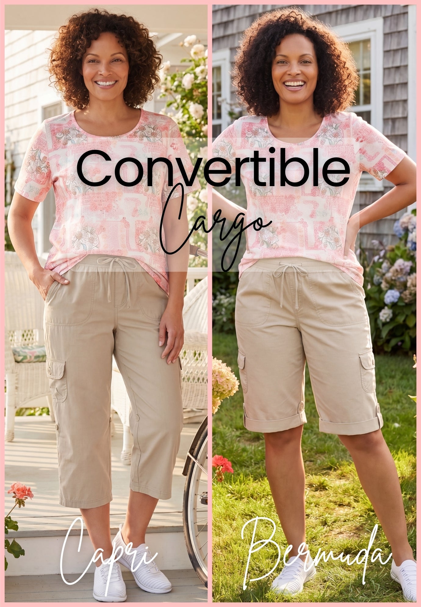 Convertible Length Cargo Capri/Bermuda image number 0