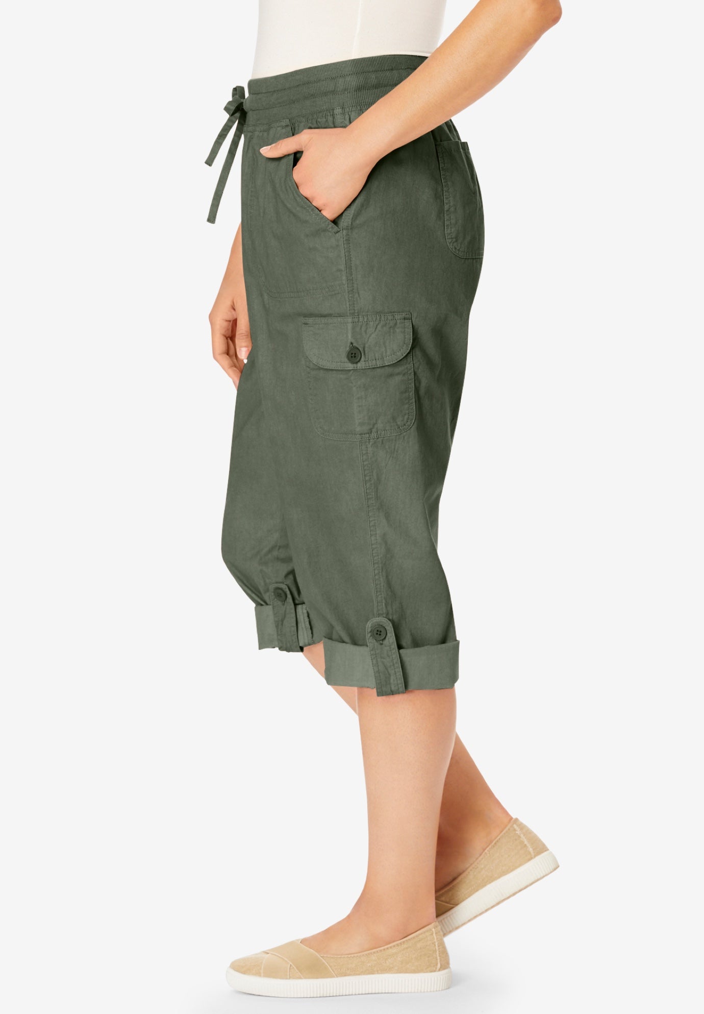 Convertible Length Cargo Capri/Bermuda image number 2