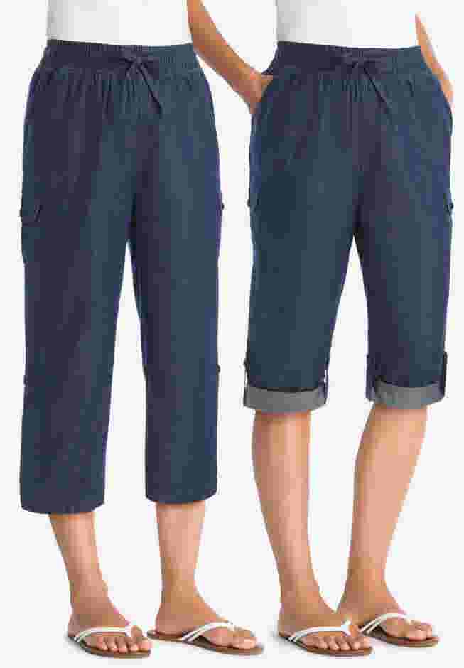 Convertible Length Cargo Capri/Bermuda image number 0