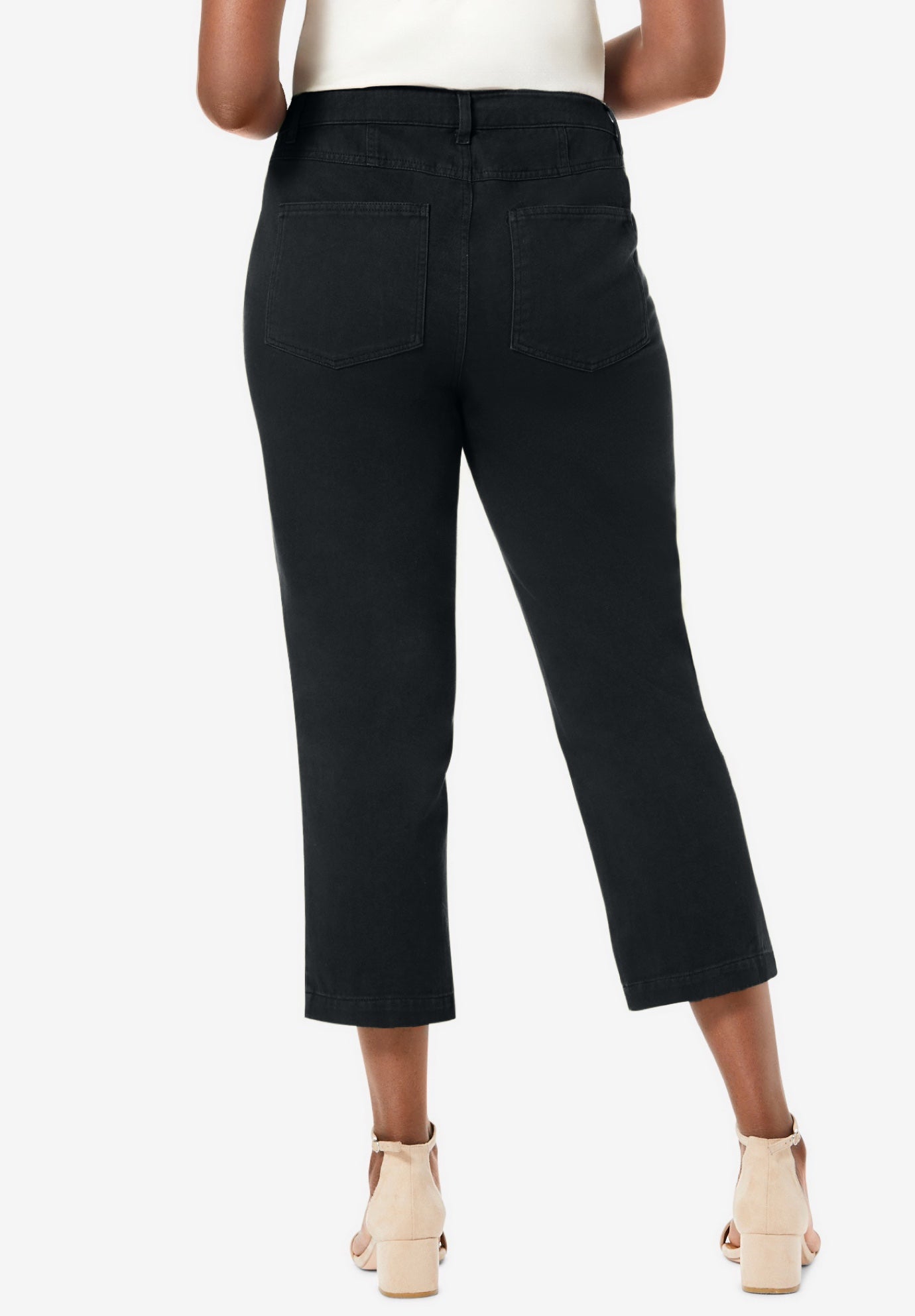 Classic Cotton Denim Capri image number 1