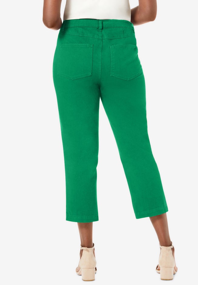 Classic Cotton Denim Capri image number 1