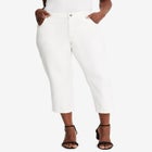 Classic Cotton Denim Capri image number null