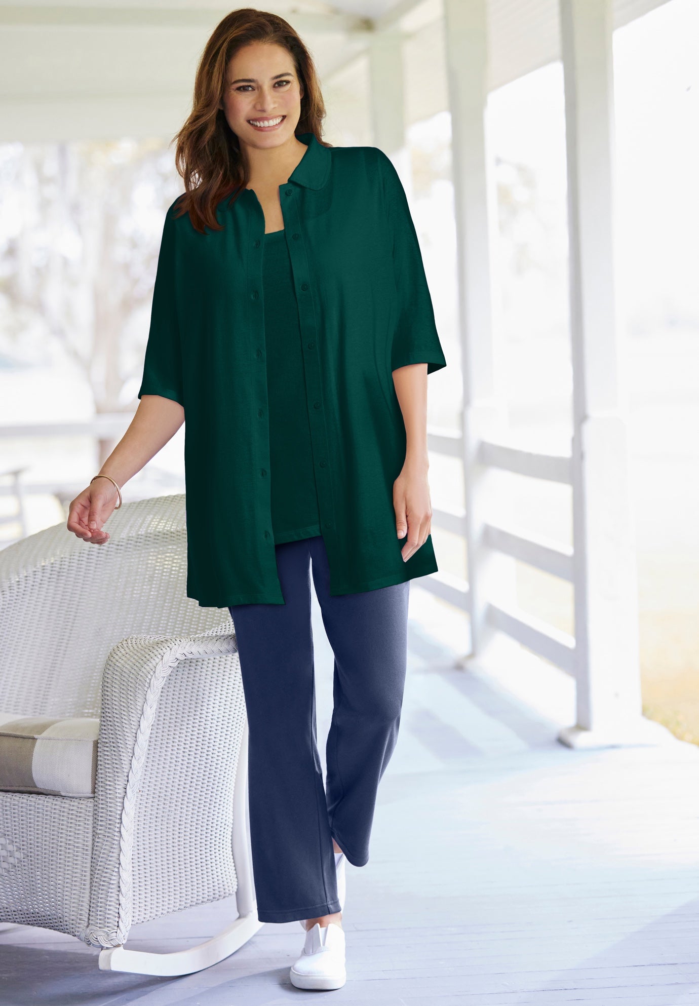 Knit Shirt With Free Tank image number 0