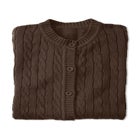 Cotton Cable Knit Cardigan Sweater image number null