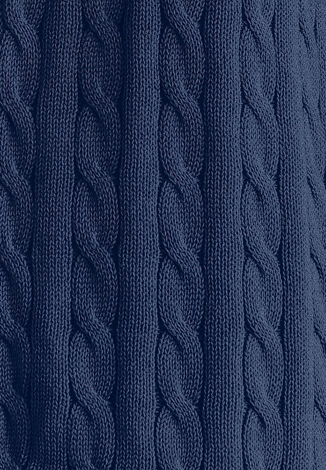 Cotton Cable Knit Cardigan Sweater image number 2