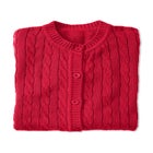 Cotton Cable Knit Cardigan Sweater image number null