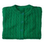 Cotton Cable Knit Cardigan Sweater image number null