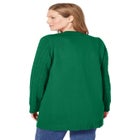 Cotton Cable Knit Cardigan Sweater image number null