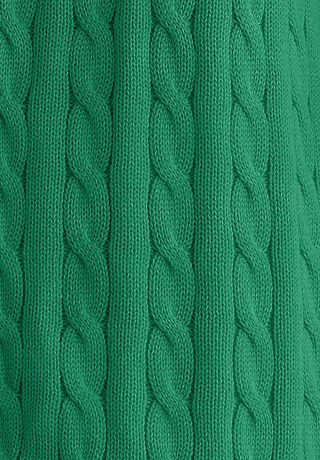 Cotton Cable Knit Cardigan Sweater image number 2