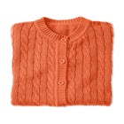 Cotton Cable Knit Cardigan Sweater image number null
