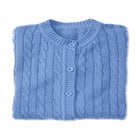 Cotton Cable Knit Cardigan Sweater image number null