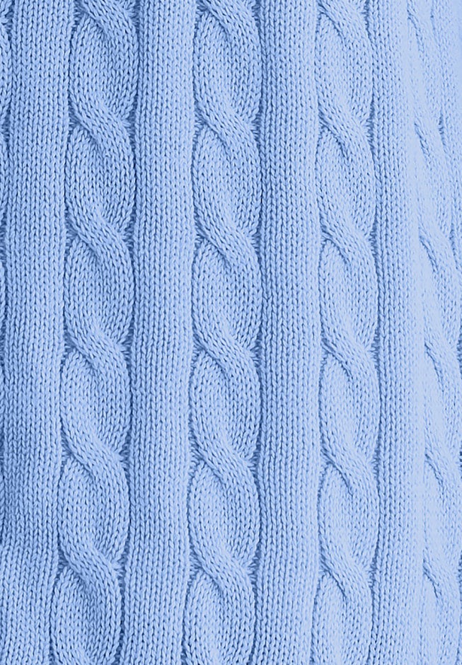 Cotton Cable Knit Cardigan Sweater image number 3