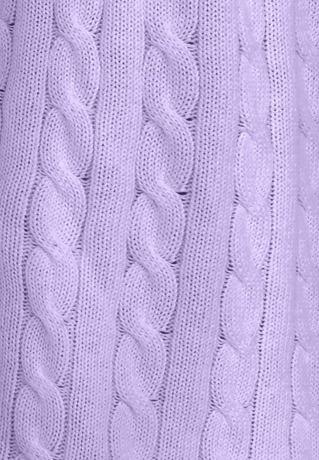 Cotton Cable Knit Cardigan Sweater image number 3