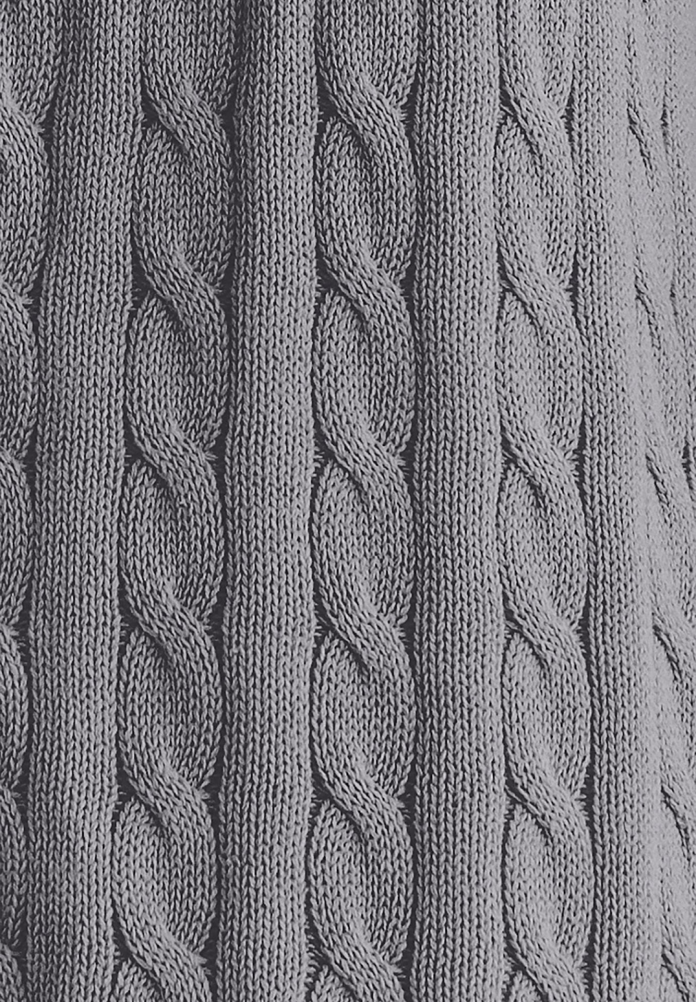 Cotton Cable Knit Cardigan Sweater image number 2