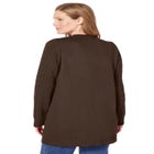 Cotton Cable Knit Cardigan Sweater image number null