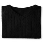 Cable V-Neck Pullover image number 1