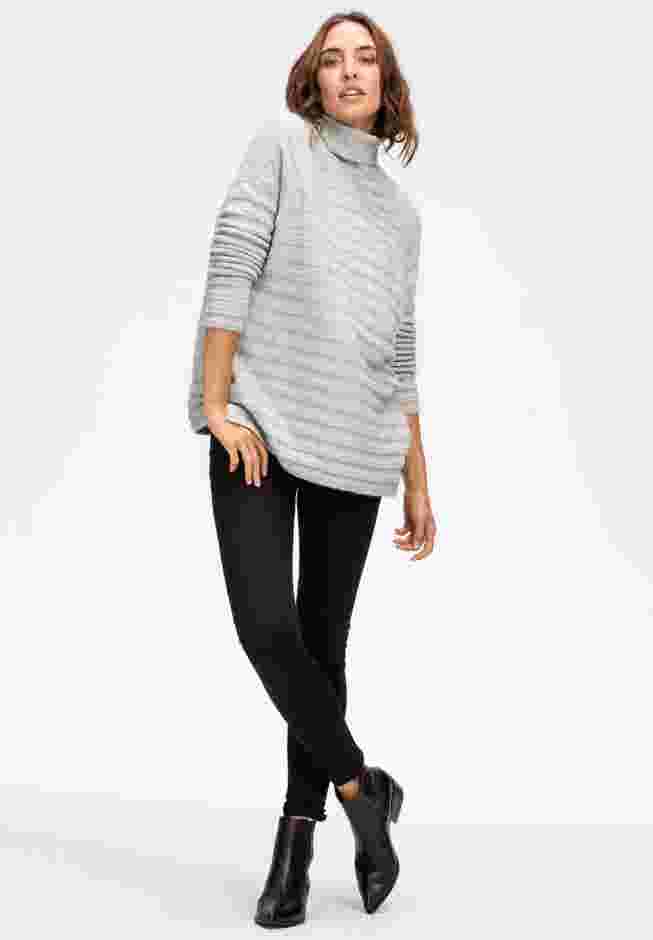Side Button Turtleneck Sweater image number 6