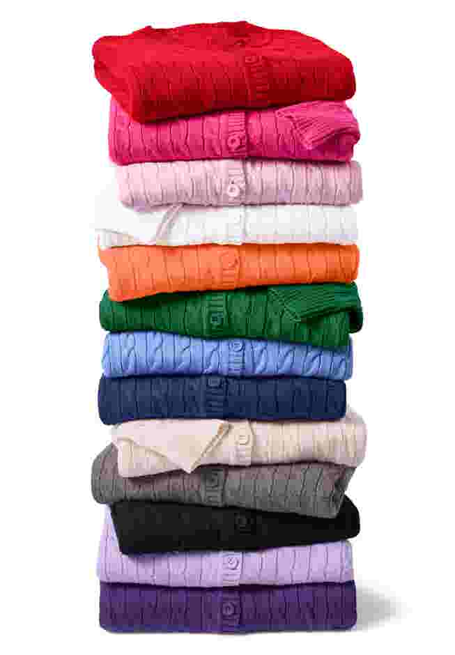 Cable Knit Pullover Crewneck Sweater image number 3