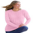 Cable Knit Pullover Crewneck Sweater image number 0