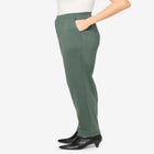 Straight-Leg Stretch Ponte-Knit Pull-On Pants image number null