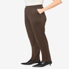 Straight-Leg Stretch Ponte-Knit Pull-On Pants image number null