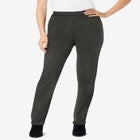 Straight-Leg Stretch Ponte-Knit Pull-On Pants image number null