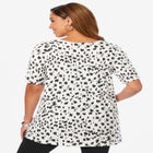 Stretch Cotton Square Neck Tunic image number null