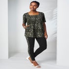 Stretch Cotton Square Neck Tunic image number 0