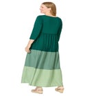 Colorblock Tiered Dress image number null