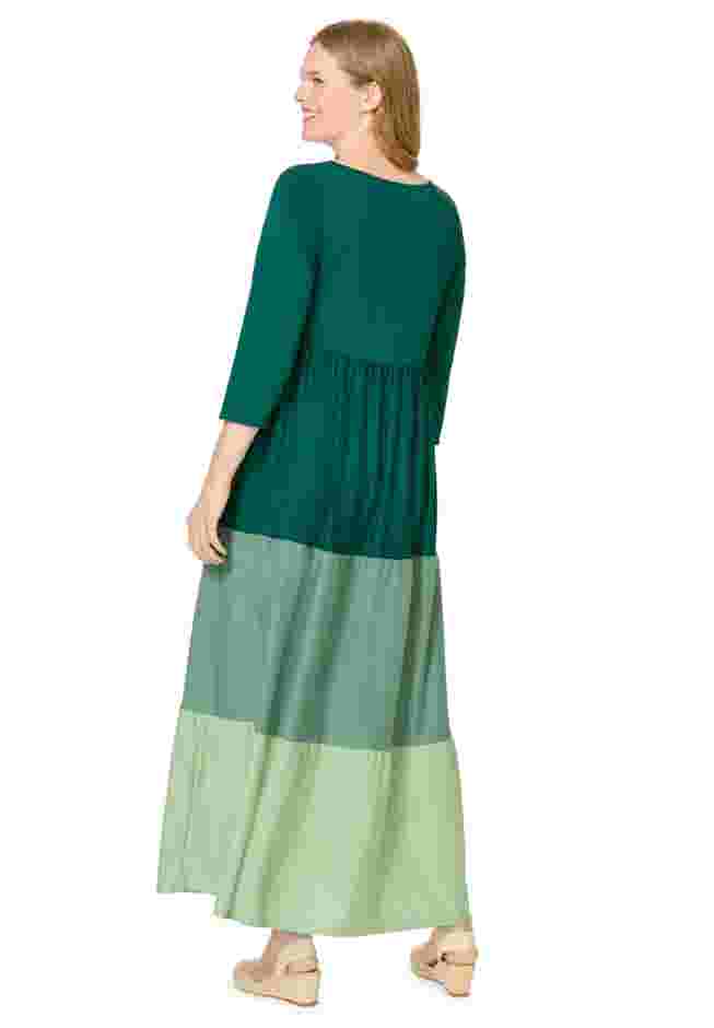 Colorblock Tiered Dress image number 1