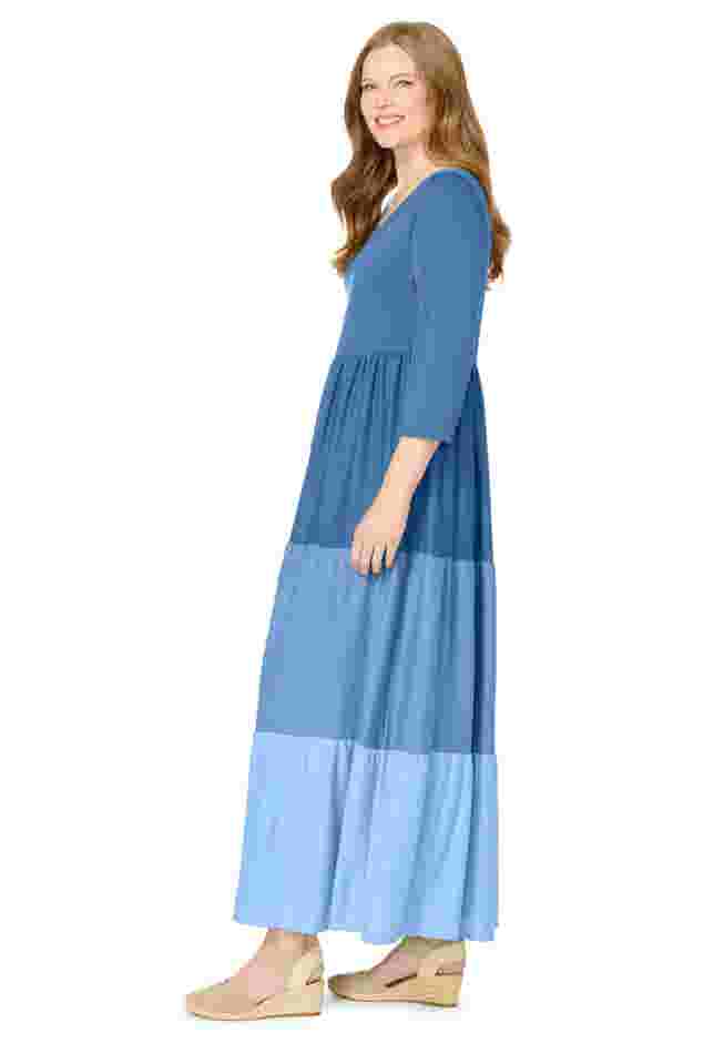 Colorblock Tiered Dress image number 2