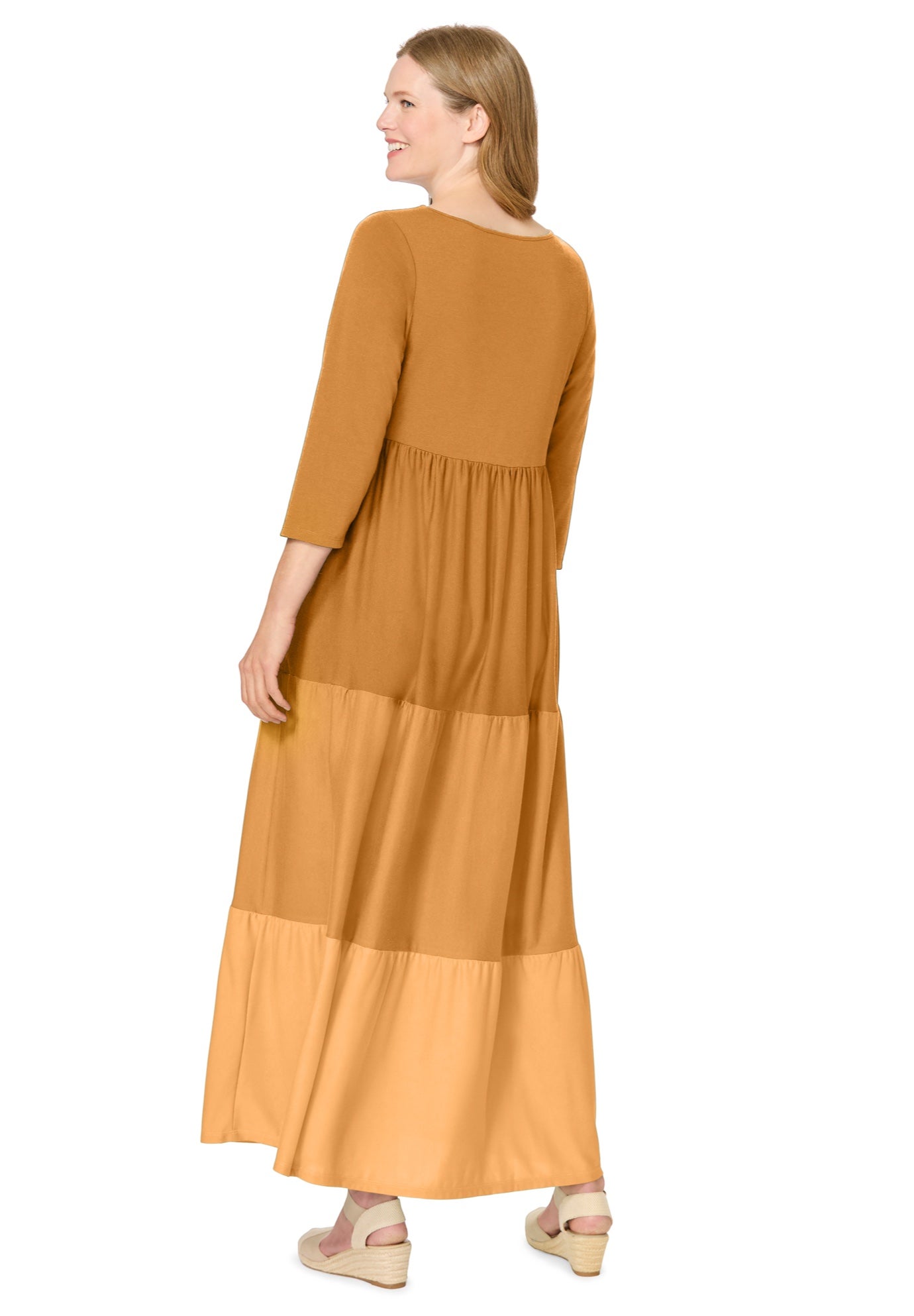 Colorblock Tiered Dress image number 1